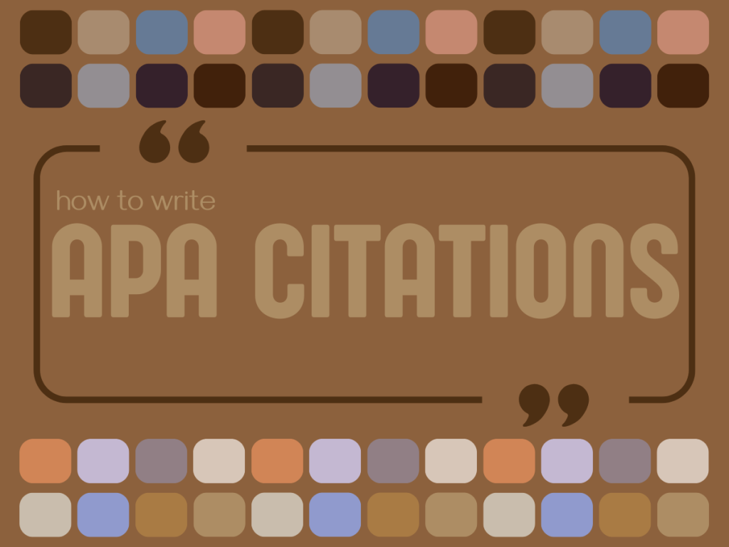 How to Write an APA Citation